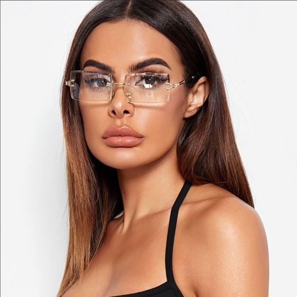 Square Rimless Sunglasses - Picture 4 of 4